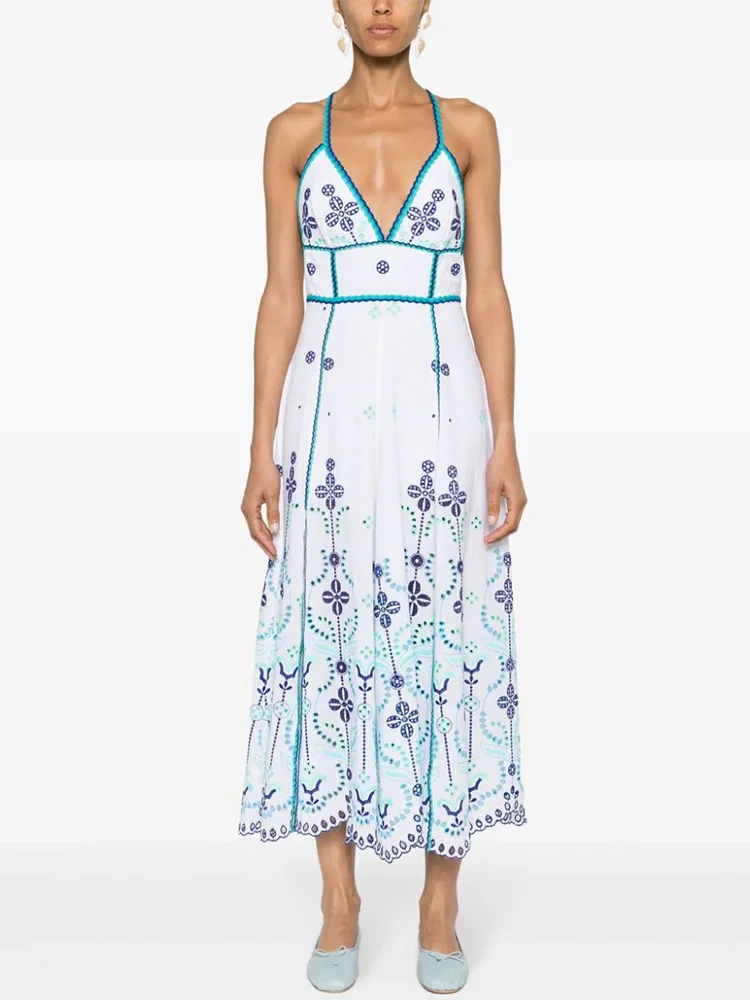 VGH Colorblock Платье из хлопка для женщин