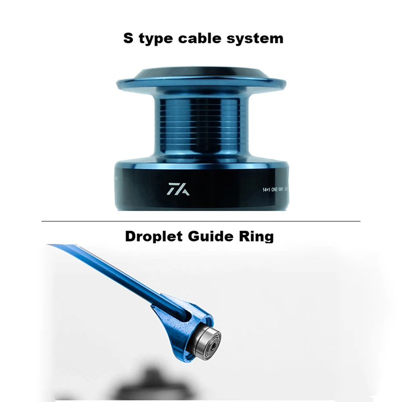 Двойная катушка для спиннинга металлический рычаг l морской рыбалки фидер карпа