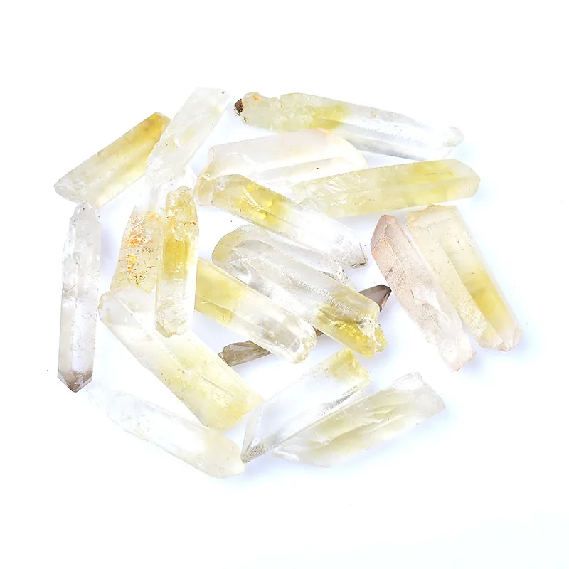 50-100 г натуральный кварц цитрин точечный лечебный камень призмы обелиск здоровое