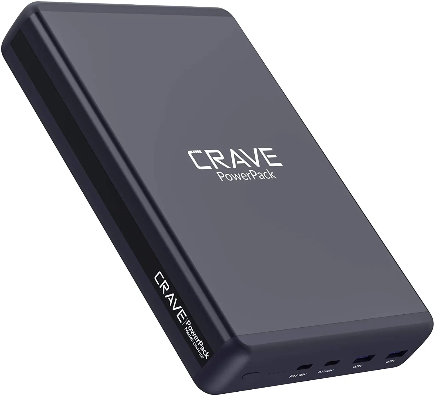 

PD Power Bank 50000mAh, Crave PowerPack Portable Battery Pack Charger [Power Delivery PD 3.0 USB-C 60W + Quick Charge QC 3.0