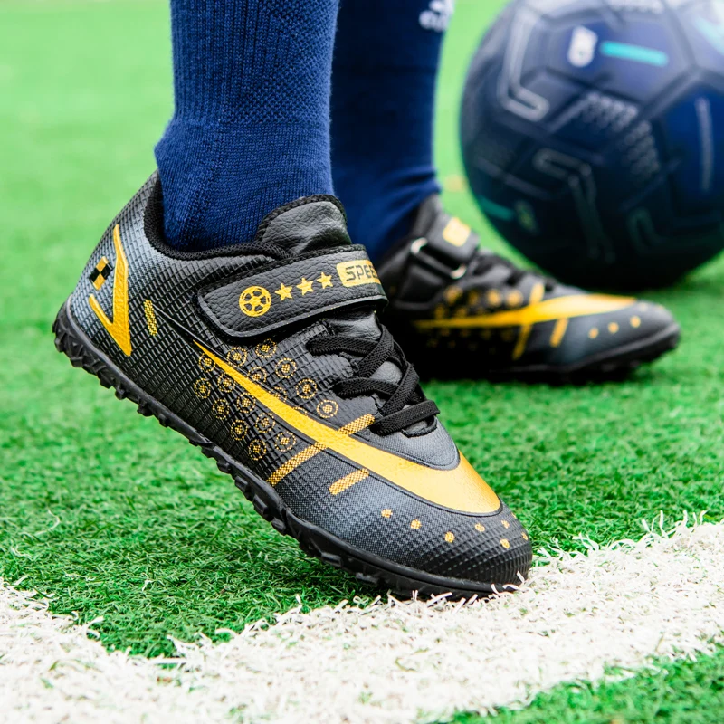 Hot 10 Year Old Boys Football Boots TF Child Futsal Soccer Shoes Children Outdoor Football Sneakers Size 31-39 zapatos de fútbol