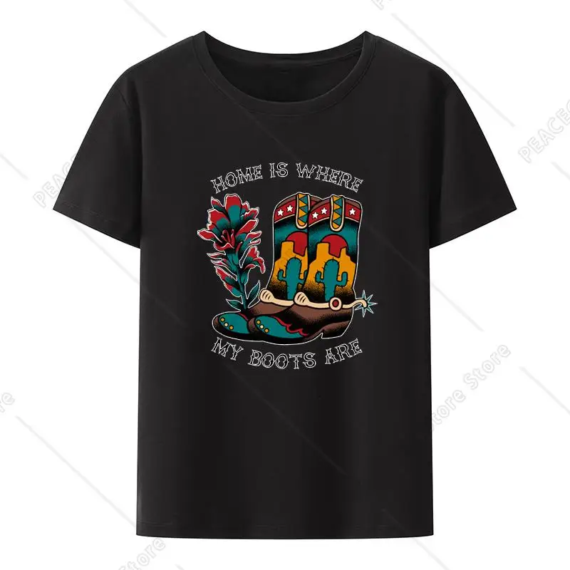 Женская футболка с принтом Мой сапог Y2k