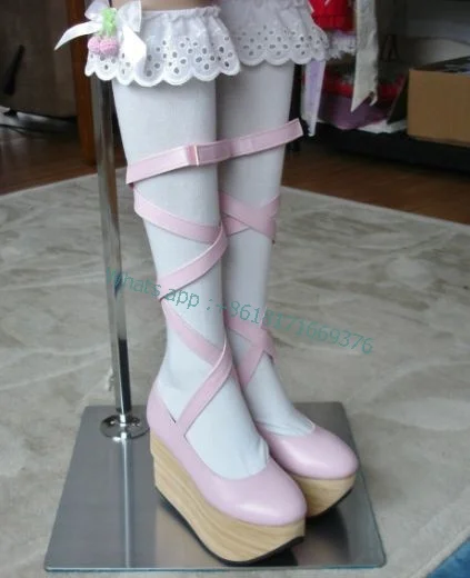 Women Wedges Round Toe Lolita Cute Shoes Ankle Strap Platform Dress Sandals Party Spring 2023 Lady Shoes Design Strange Heel