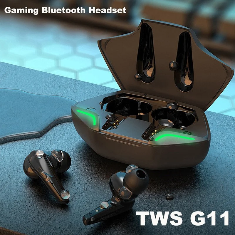 

Original G11 Bluetooth 5.0 Wireless Headset Earbuds Earpiece with Mic Mini Handsfree Earphone 24Hrs Headphones for IPhone Xiaomi