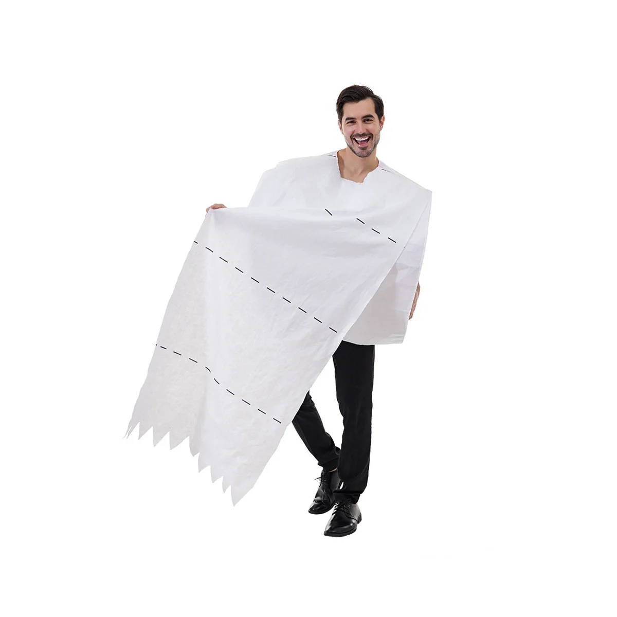 

Giant Toilet Paper Roll Adult Costume Hilarious Costume for Men & Women Big Roll Of Toilet Tissue Costume One Size