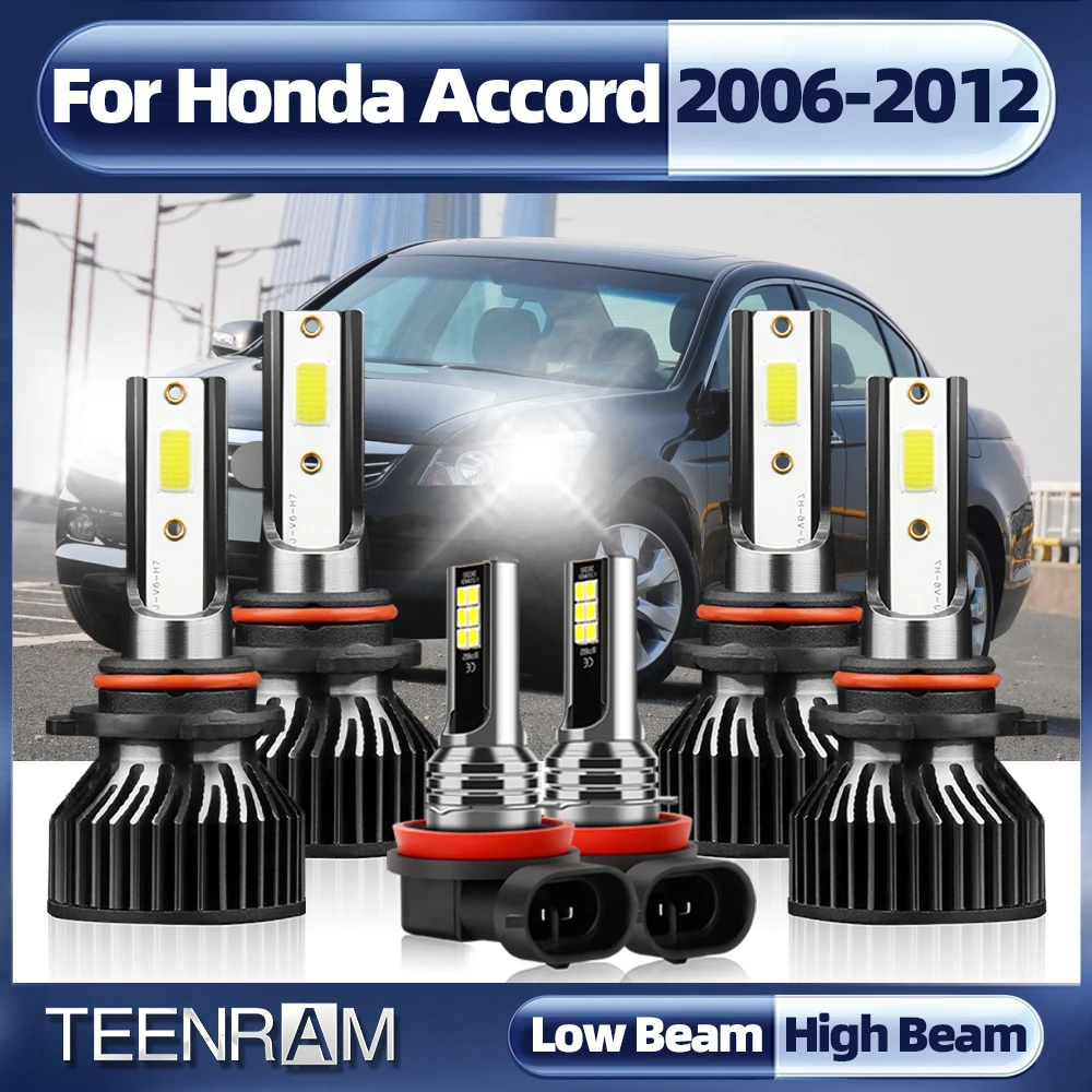 

20000LM 120W Led Powerful Lamps Canbus Led Headlight Bulb H11 HB3 9005 HB4 9006 Led Lamps 6000K 12V For Honda Accord 2006-2012