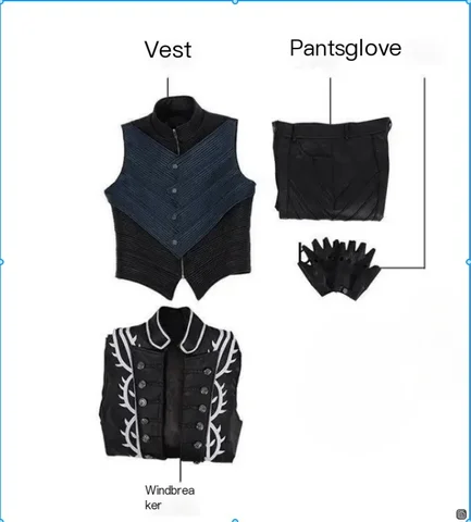 Косплей костюм Вергил из Devil May Cry 5  DUTRIEUX