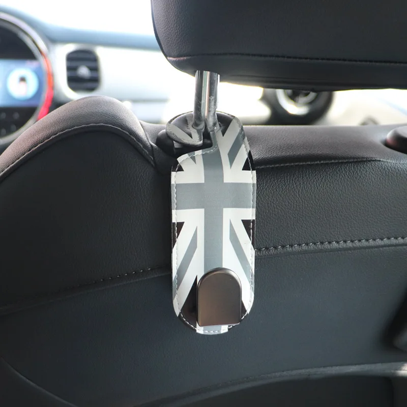 Фото Подходит для задней части сиденья автомобиля Mini Cooper: скрытые крючки, задние сумки, крючки для хранения мелочей и вещей на улице. №4