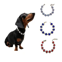 pet necklace new luxury rhinestone cat dog collar adjustable high end pet collar satellite stone puppy accessories dog supplies