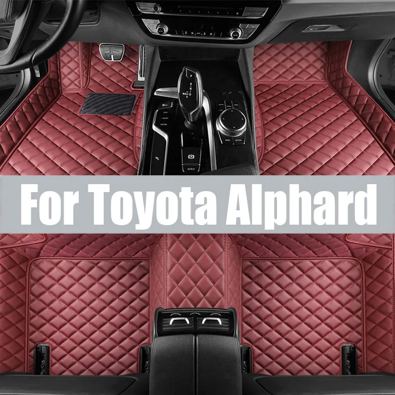 for Toyota Alphard Verfire 40 Series 2023 2024 Car Floor Mats Foot Pads AH40 Non-Slip Front Rear Door Pedal Carpet Protect