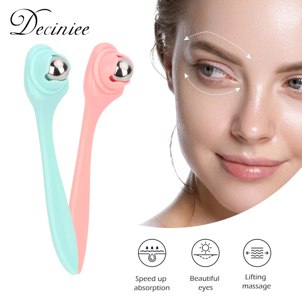 Вращающийся на 360 градусов ручной крем для глаз роликовая палочка массажер лица