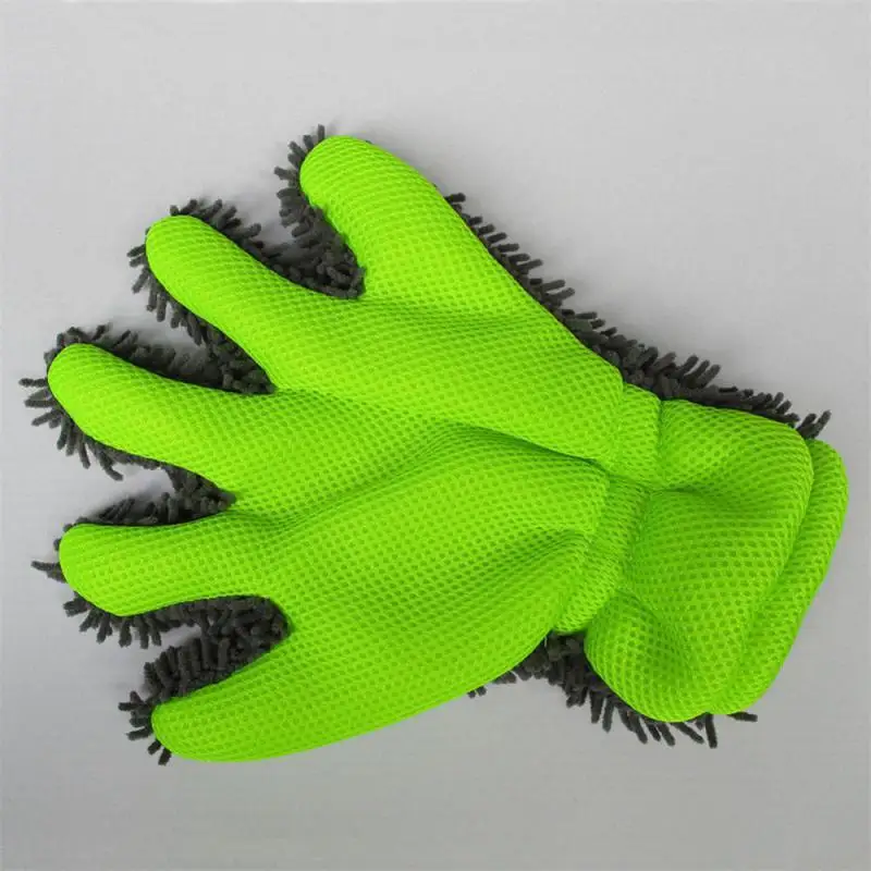 Мягкие перчатки для мытья автомобиля с 5 пальцами щетка чистки и мотоцикла
