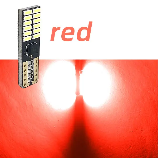 

1/4/10 шт. W5W T10 168 194 автомобильные светодиодные сигнальные огни для чтения номерного знака купольные лампы для дверей багажника 24 SMD DC 12 В белые лампы