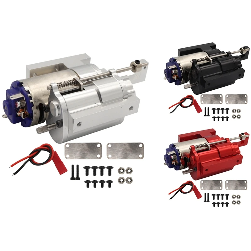 

1 Set Metal 2 Speed Transmission Gearbox For WPL C14 C24 B14 B24 MN D90 MN-90 MN98 MN99S RC Car Accessories Silver