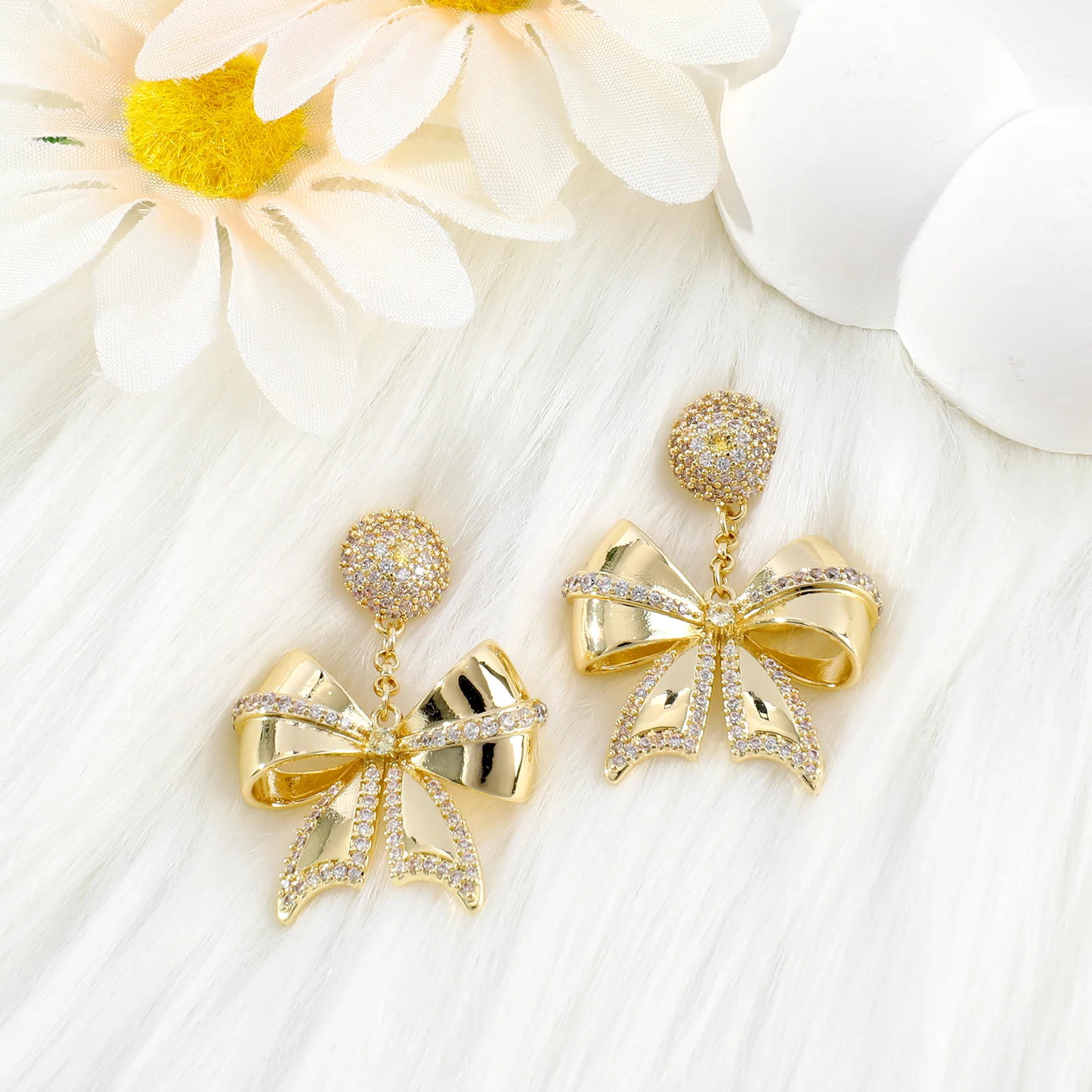 Makersland Женские серьги с галстуком-бабочкой персонализированные ювелирные