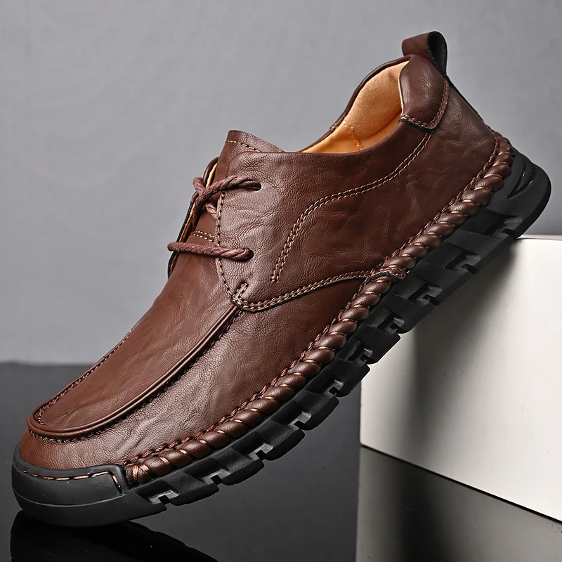 Leather Shoes Casual Business for Men Dress Tenis De Hombre Moccasins Mokasin Caballero Designer