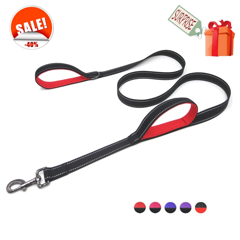 

Two Handles Dual Handle Hands Free Running Leash Shock Absorbing dog leash Bungee Reflective Stitching Adjustable Waist Belt