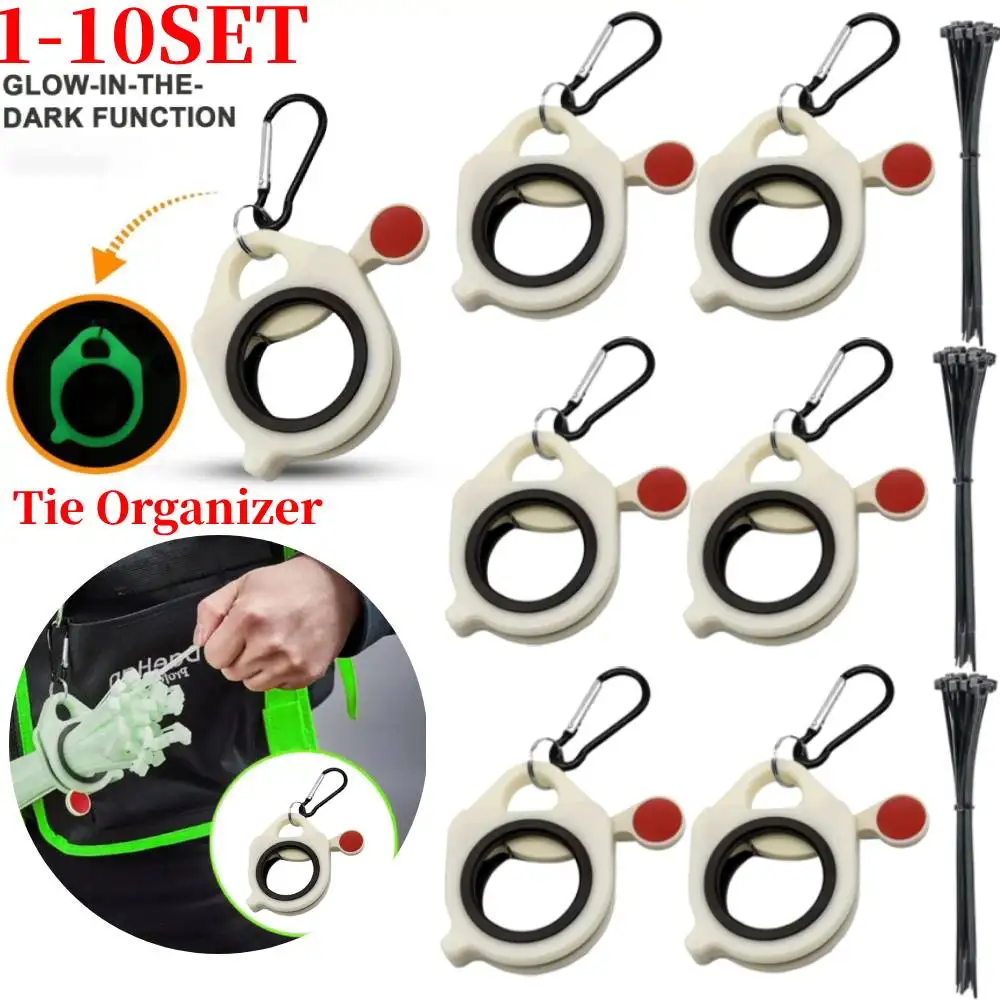 Портативный органайзер для кабельных стяжек, флуоресцентный органайзер ...