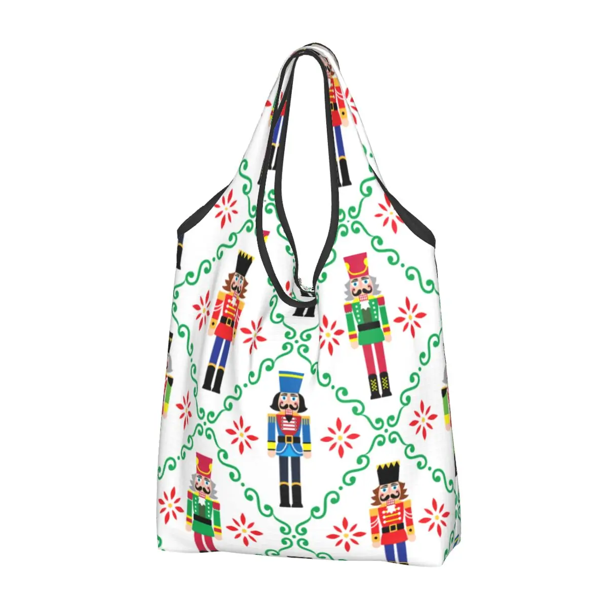 

Мультяшная игрушка, солдат, рождественские сумки для покупок в продуктовых магазинах, сумка-тоут на плечо, вместительная Портативная сумка