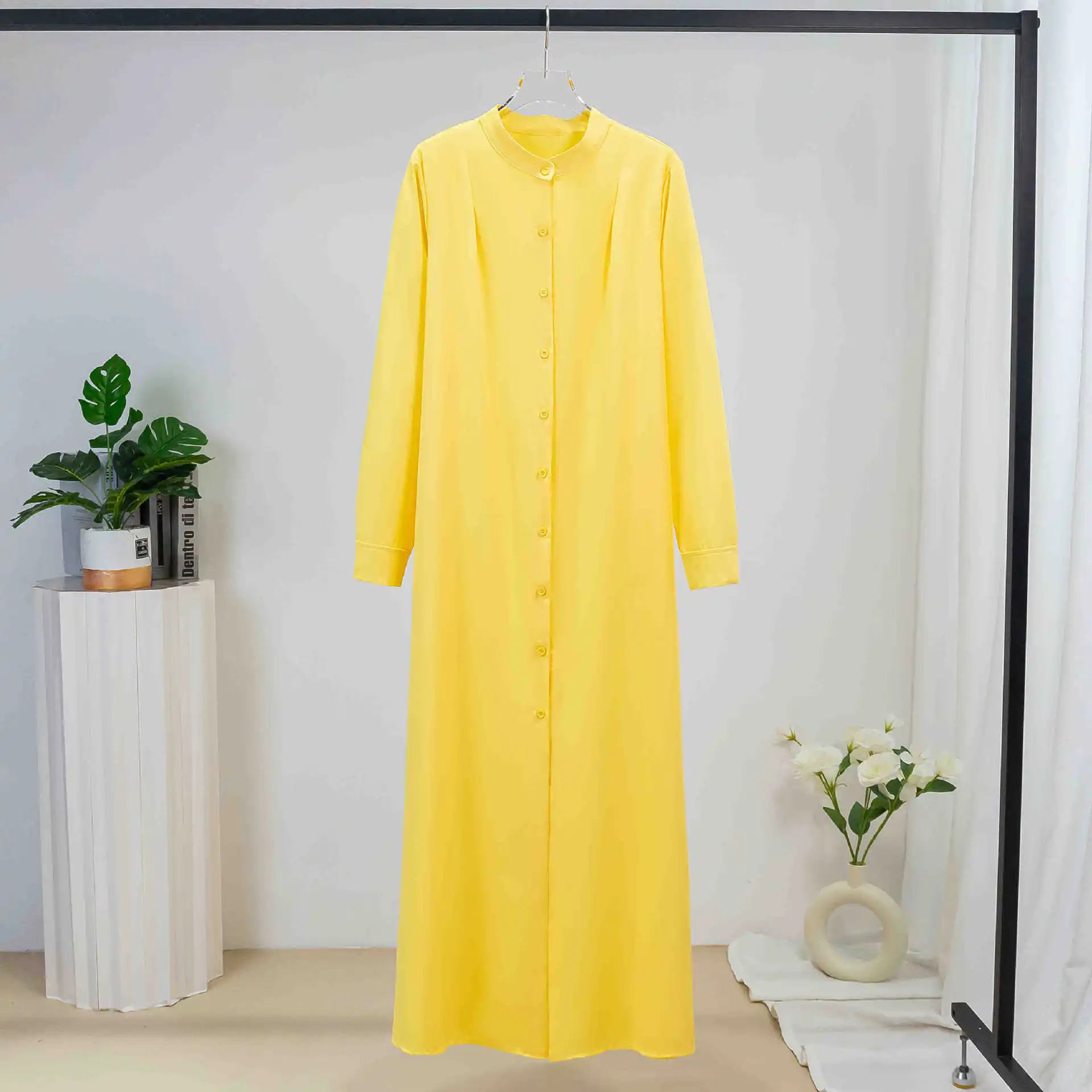 Элегантное женское мусульманское платье Турция открытая Абая Дубай халат