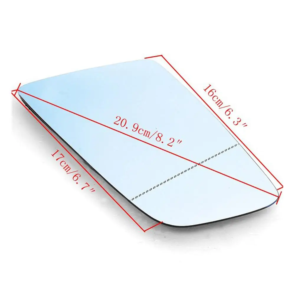 

For 5 Series E60 E61 E63 E64 2003-2008 Left&Right Side Blue Heated Wing Mirror Glass Wide Angle Rearview Mirror