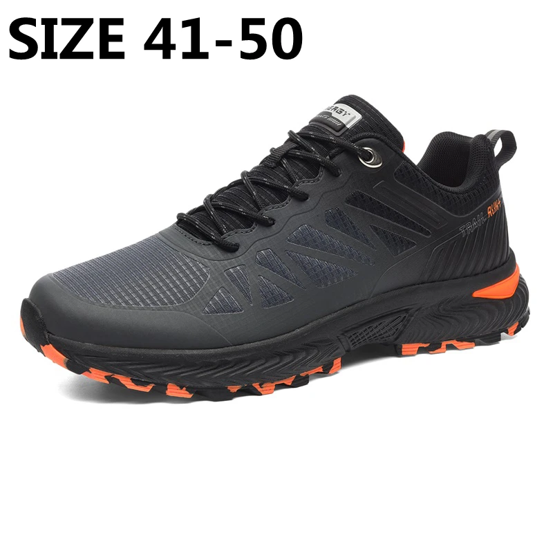 Xiaomi Big Size 41-50 Men's Lightweight Running Shoes Breathable Hiking Walking Waterproof Shoes Outdoor Men Sneakers