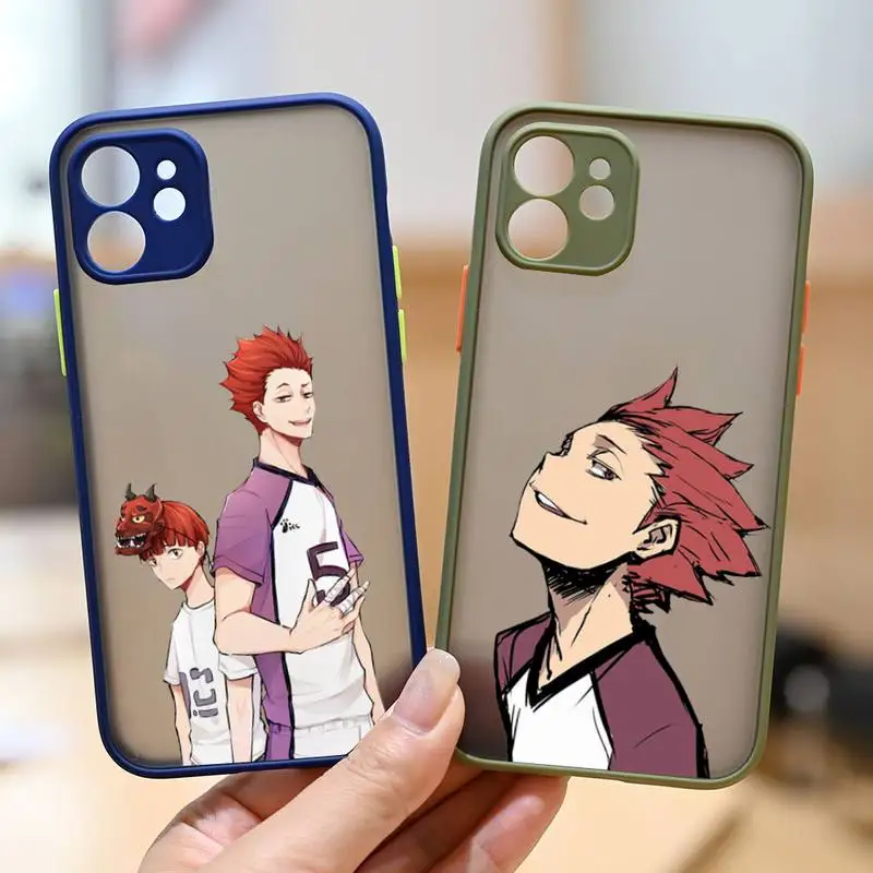 

Tendo Satori Haikyuu anime Phone Case matte transparent For iphone 11 12 13 6 s 7 8 plus mini x xs xr pro max cover