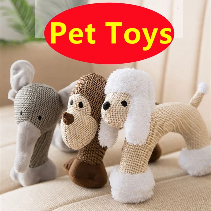 

Pet Dog Toys for Large Small Dogs Plush Animal Toy Interactive Mini Dog Toys Ball for Dogs Accessories Toothbrush Chew Puppy Toy