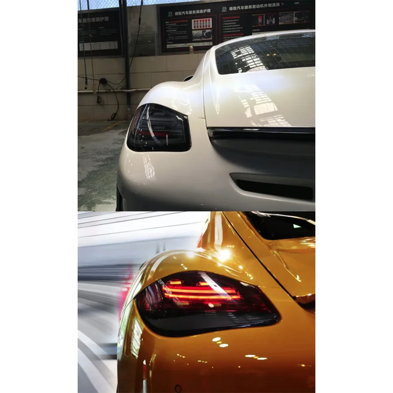 Автомобильные светодиодные задние фонари для Porsche Cayman 987 в сборе 2009-2012 боксер DRL