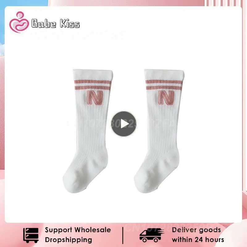 

1~10PCS Fashion Women's Long Socks Women College Style Stripes Sock Cotton Kawaii Cute White Purple Calf Length Crew Socks