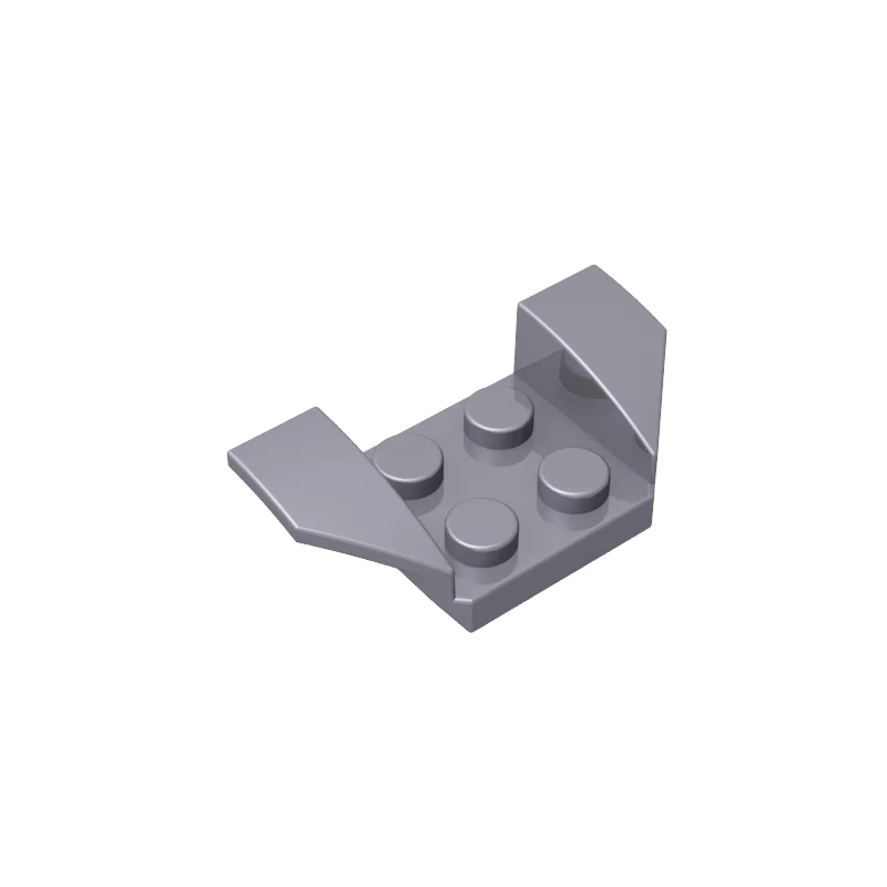 Фото Gobricks, 10 шт., 41854, брызговики, 2x4 с 2x2 детальми, шпильками и расклешенными крыльями, совместимые MOC, строительные блоки для взрослых и детей, игрушка «сделай сам» №2