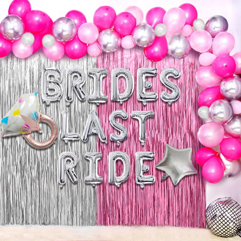 

brides last ride theme wedding balloon set balloon chain garland arch set western cowgirl theme party decoration wholesale