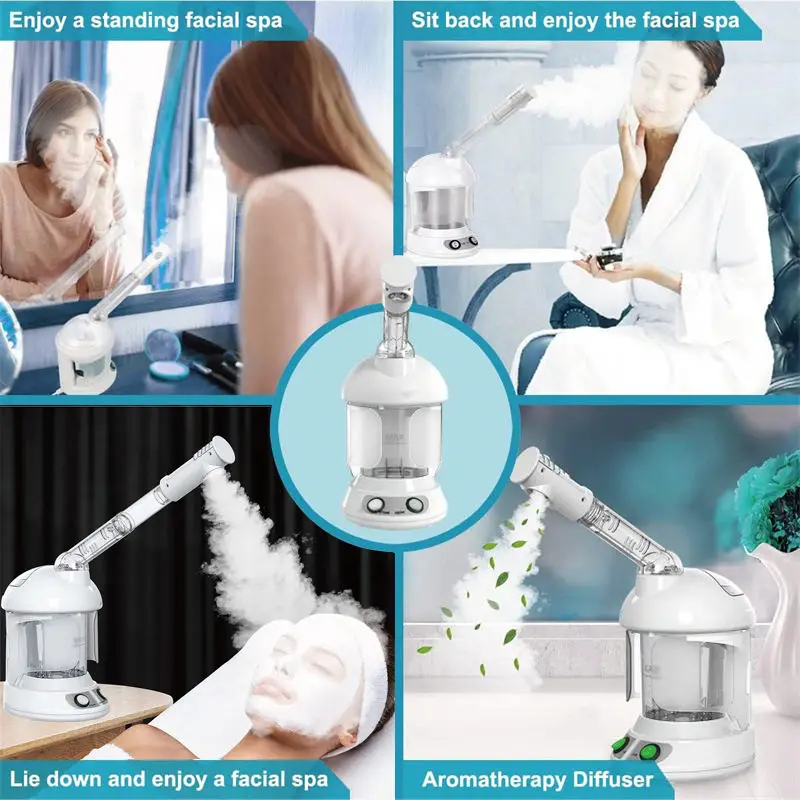 Нано-отпариватель для лица с выдвижной вращающейся на 360 градусов ручкой 10