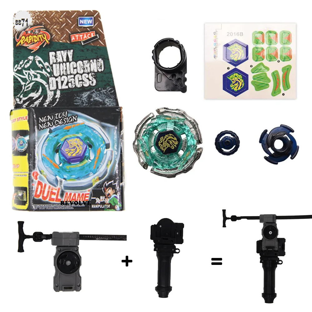 longinus B-X TOUPIE BURST BEYBLADE GENUINE Earth Eagle Aquila 145WD BB47 ripper with grip + gray pull line images - 6
