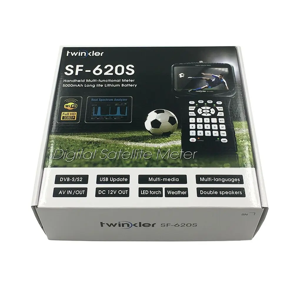 Спутниковый Finder метр Twinkler SF 620S ручной DVB-S2 с 4 3 дюймов ЖК-дисплей поддержка