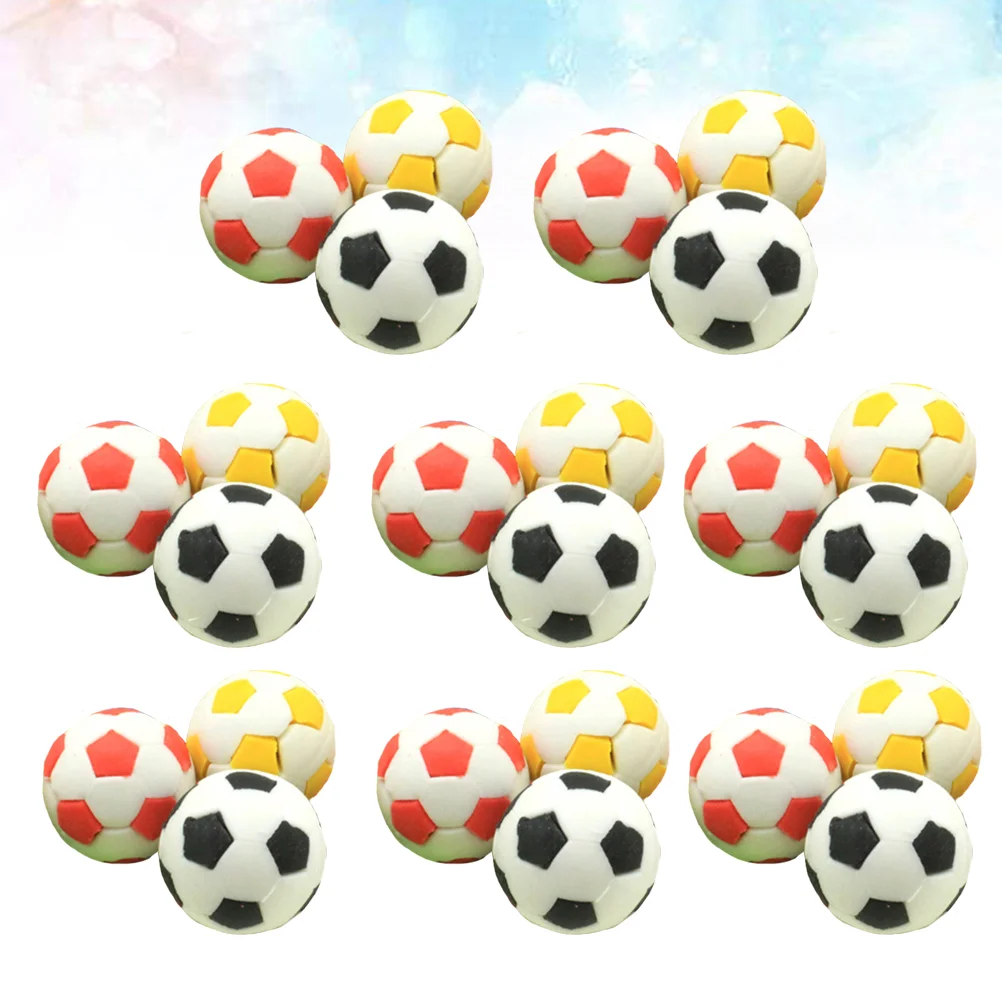 

24Pcs Small Football Styling Eraser Little Football Eraser Rubber Erasers Sets