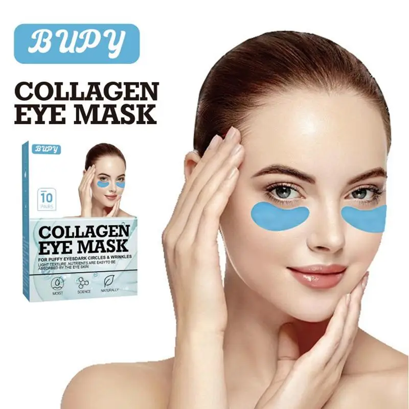 

Патчи под глаза питательные коллагеновые против темных кругов, 10 пар