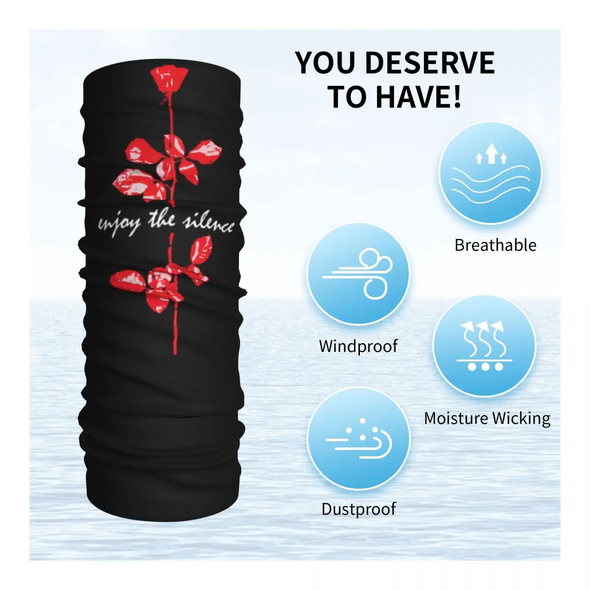 Бандана Depeche из тяжелого металла крутая модная Манишка для мужчин и женщин зимний