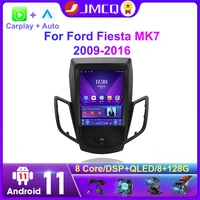 jmcq android 11 car radio for ford fiesta mk7 2009 2016 navigation stereo multimedia player carplay vertical screen head unit