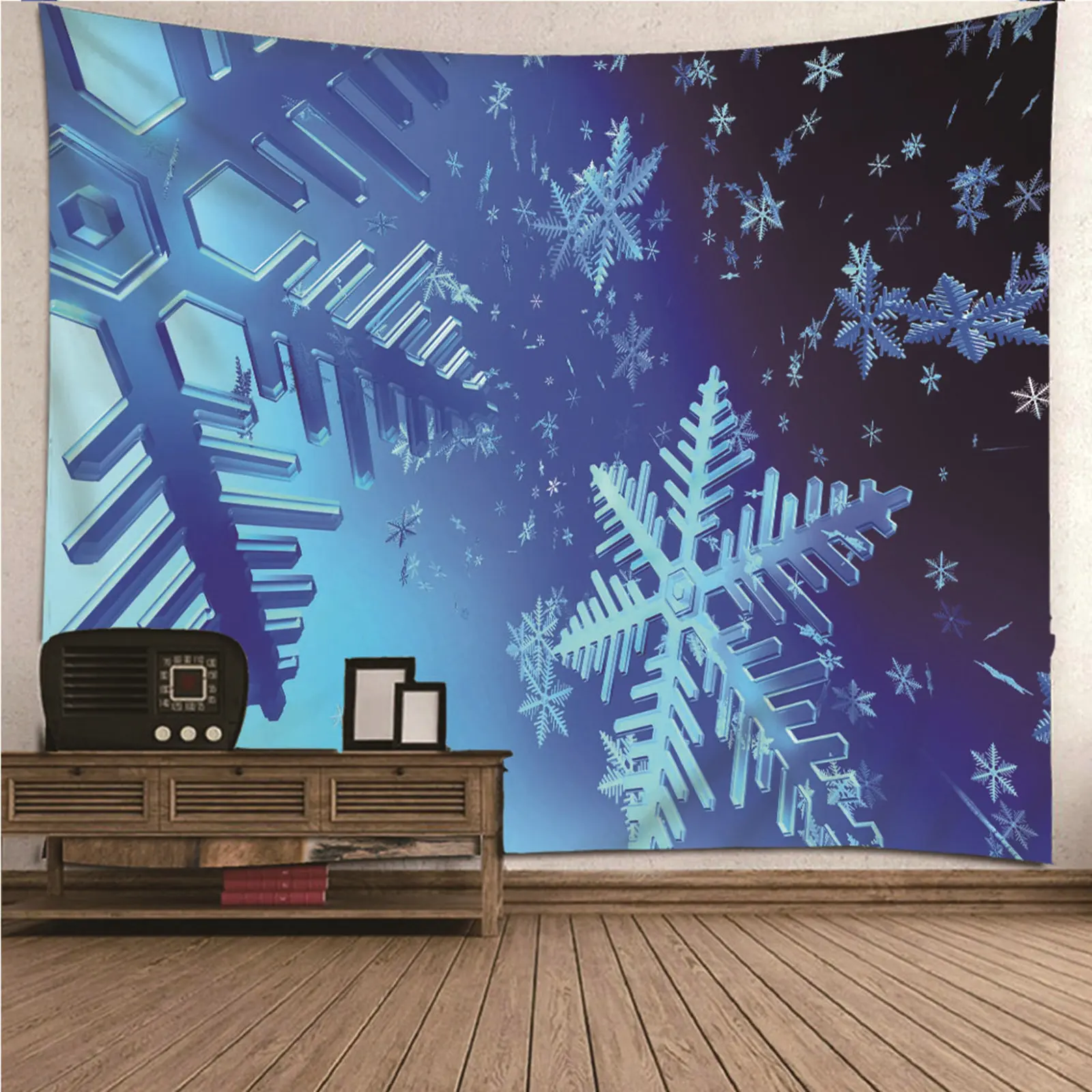 

Tapestry Decor Large Tapestry Wall Hanging Trippy Mandala Hippie Snowflake Wall Hanging Blanket Art Decor Covering