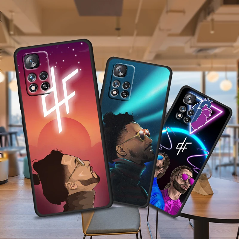

PNL QLF Rapper Singerjpg For Xiaomi Redmi Note 11 10T 5G 9T 9S 8T 7 6 Pro Max Plus 5A 4 Soft Black Phone Silicone Cover