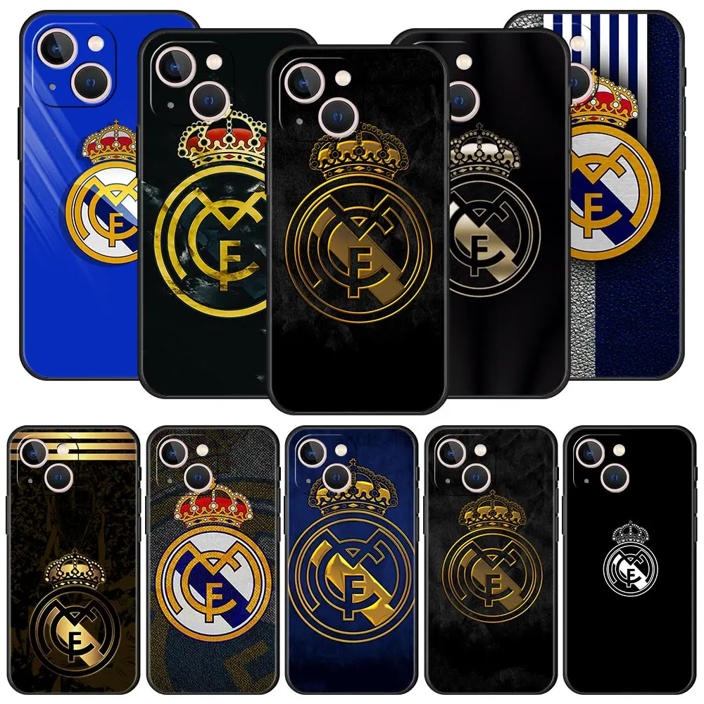 

Luxury Real-madrid Phone Case for Apple iPhone 11 12 13 Pro Max Mini 7 8 Plus 6 6S + X XS XR SE 5 5S Silicone Cover Coque Shell