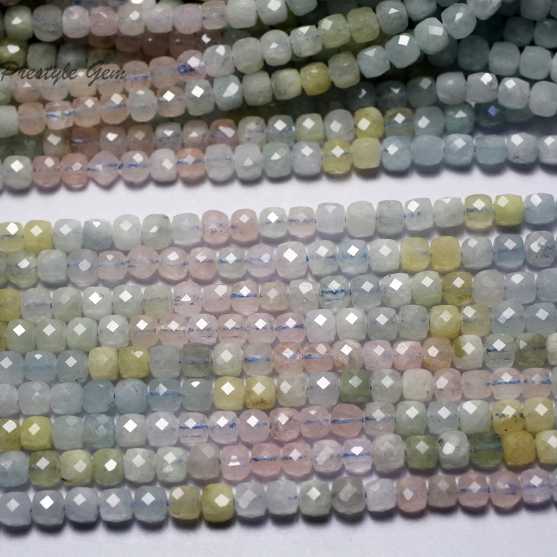 Meihan (1 нить/комплект) Натуральный аквамарин берилл 4 2 мм граненые искусственные