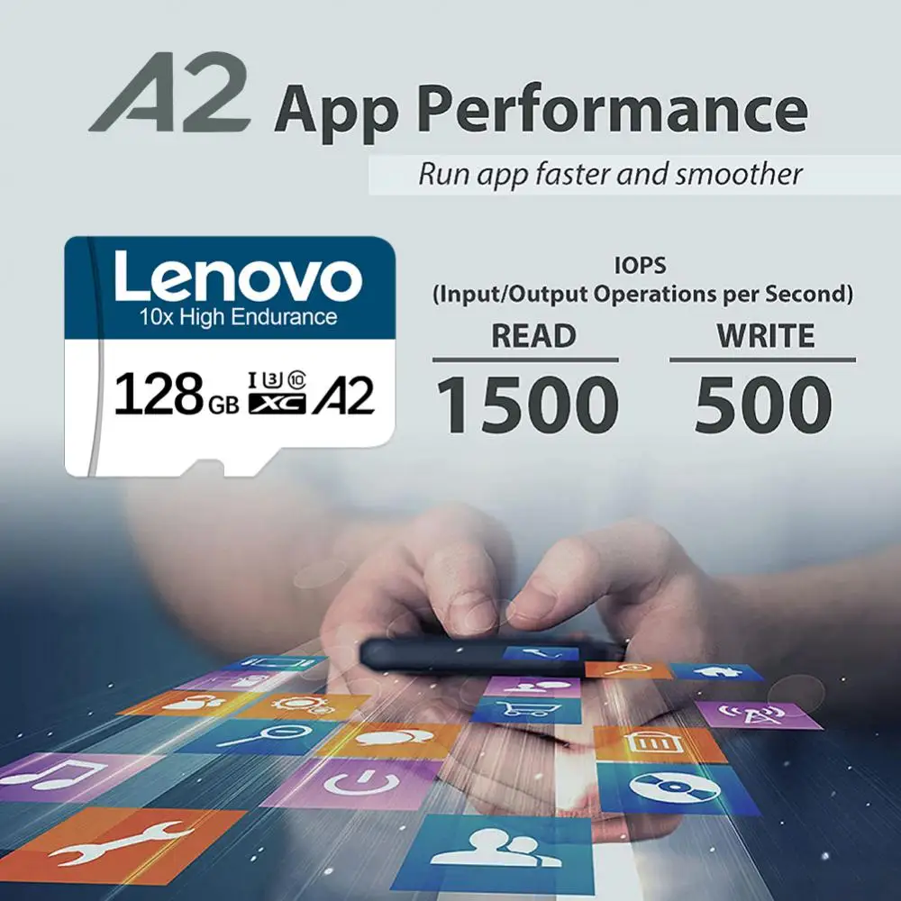 Карты памяти Lenovo Micro TF SD 64 ГБ 32 16 класс 10 высокоскоростная 128 256 U3 4K HD флеш-карта для