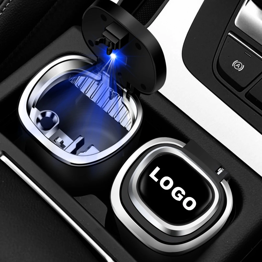 

LED Light For Toyota Corolla Yaris Car Ashtray With Lid Ashtray Container Aygo GT86 Prius RAV4 Camry Hilux Auris Avensis Avalon