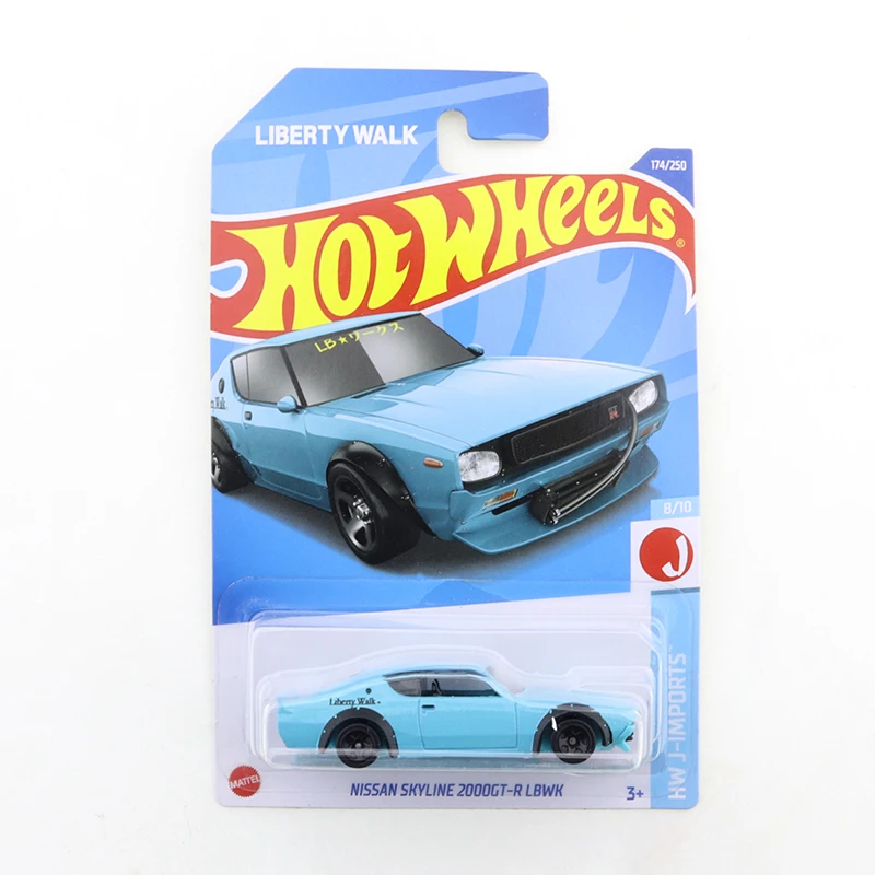 

2022-174 Hot Wheels NISSAN SKYLINE 2000GT-R LBWK Mini Alloy Coupe 1/64 Metal Diecast Model Car Kids Toys Gift