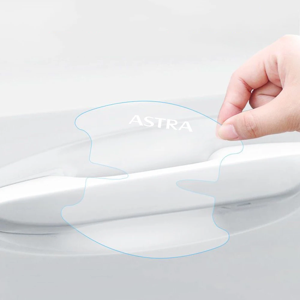 8 шт. прозрачная защитная эмблема на дверную ручку автомобиля Opel Astra