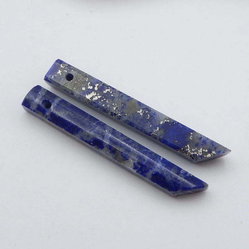 

Серьги с бусинами из натурального лазурита, модные серьги, ювелирные изделия, 31x4 мм, 3G