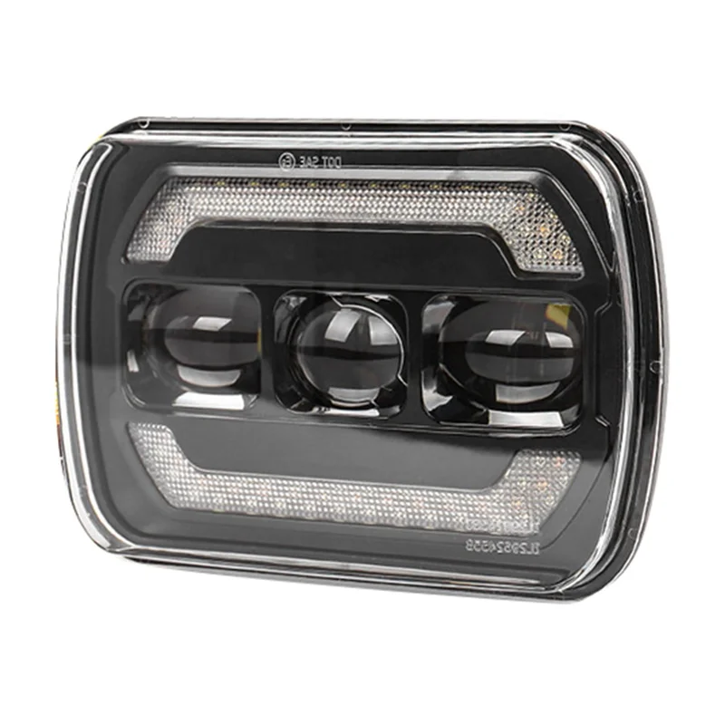 Передняя фара для мотоцикла Wrangler Cherokee диагональ 7 дюймов квадратная дальнего и