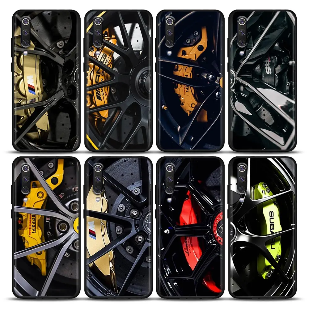 

Luxury Brand Car Tires Wheels Silicone Soft Case For Xiaomi Mi 9 9se 8 10 10T A2 Lite 10S 9T CC9 Note 10 Pro 9Lite Cover Fundas